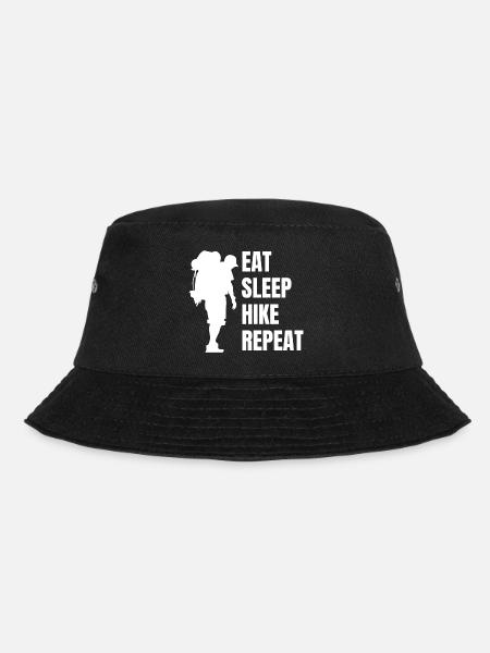 Mountaineering Hiking Mountain Climbing Mountains Bouldering - Bucket Hat - black