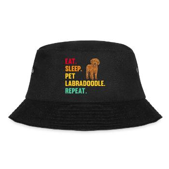 Labradoodle Dog - Bucket Hat - black - Front - Lela (165cm)
