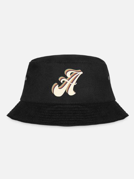 Buchstabe A - Bucket Hat - Schwarz
