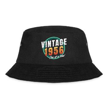 Vintage 1956 Hemd für Männer Frauen 67 Jahre alt 67. - Bucket Hat - Schwarz - Vorne - Lela (165cm)