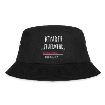 Kinderfeuerwehr Freiwillige Feuerwehr Geschenk - Bucket Hat - Schwarz - Vorne - Lela (165cm)