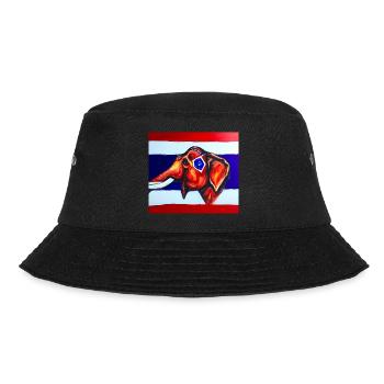 elefant thaiflagge - Bucket Hat - Schwarz - Vorne - Lela (165cm)