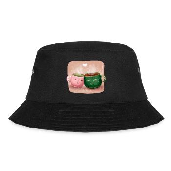 Cups of Love - Bucket Hat - black - Front - Lela (165cm)