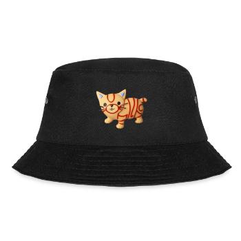 Dear nice cat - Bucket Hat - black - Front - Lela (165cm)