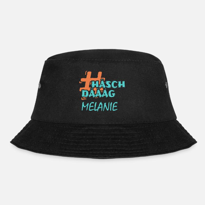 Geschenk für Melanie - Bucket Hat - Schwarz