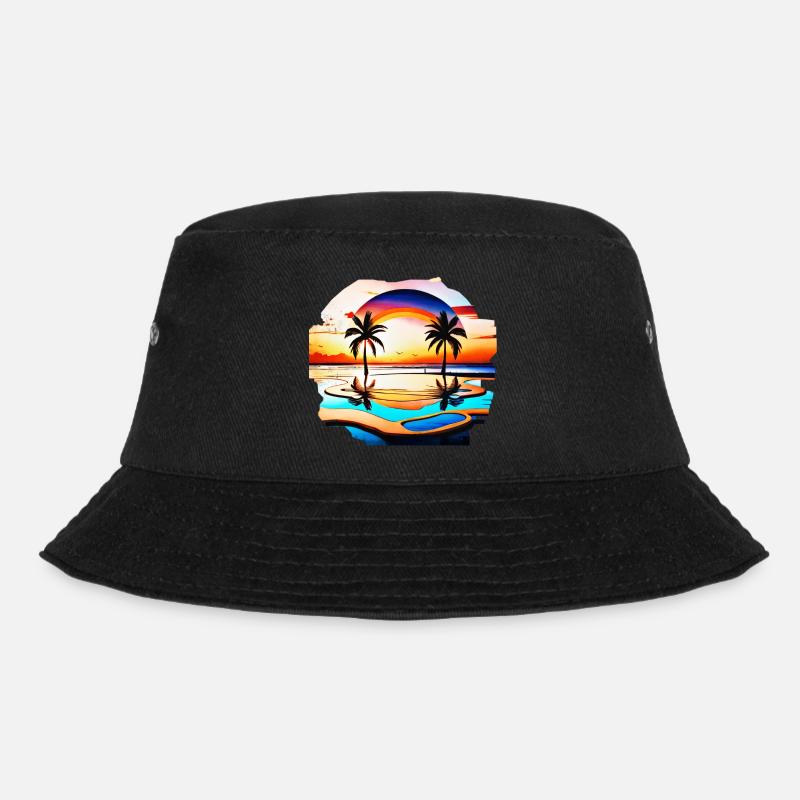 Summer Vibes #3 - Bucket Hat - Schwarz