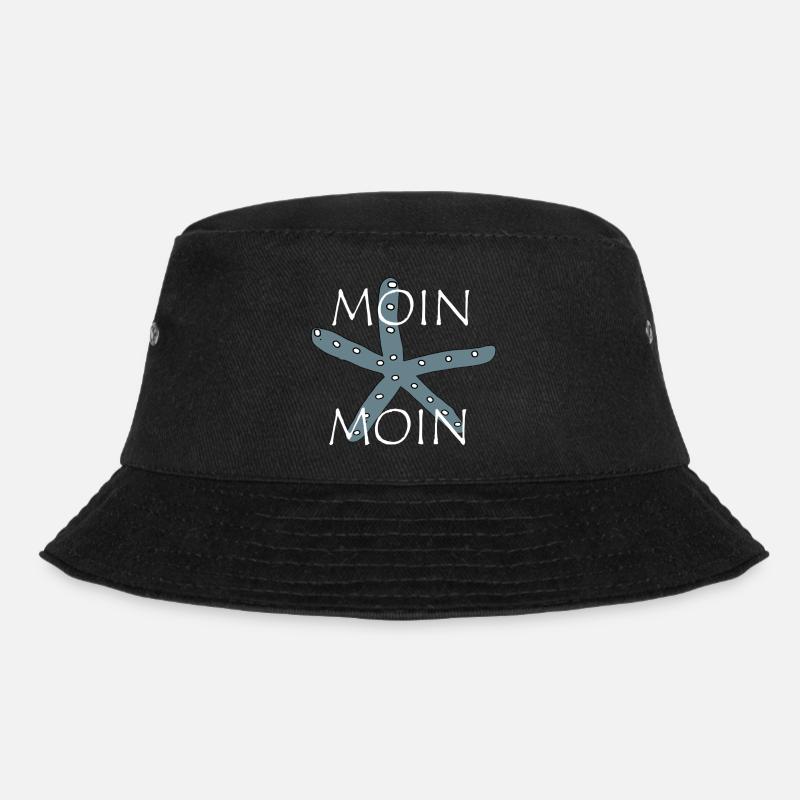 Seestern moin - Bucket Hat - Schwarz