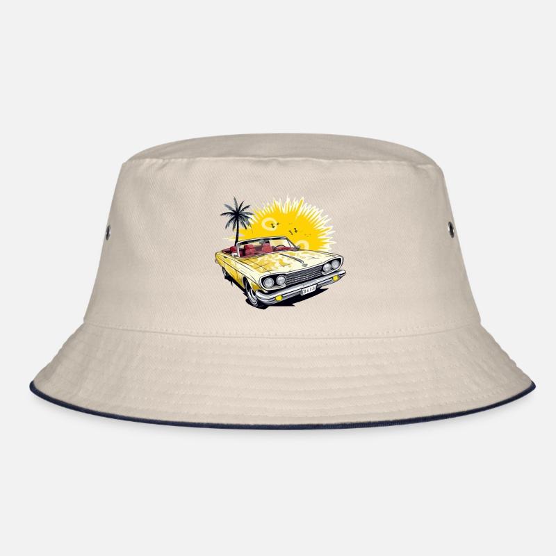 American convertible car Bucket Hat