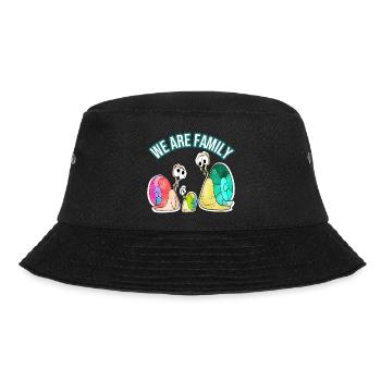We are Family lustig - Bucket Hat - Schwarz - Vorne - Lela (165cm)