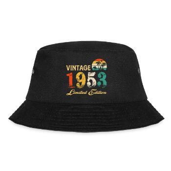 Vintage 1953 Limited Edition Made In 1953 Birthday - Bucket Hat - black - Front - Lela (165cm)