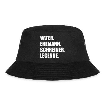 Handwerker Handyman Handwerk Werkzeug Baustelle - Bucket Hat - Schwarz - Vorne - Lela (165cm)