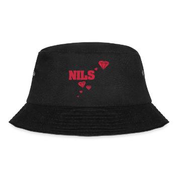First name Nils - Bucket Hat - black - Front - Lela (165cm)