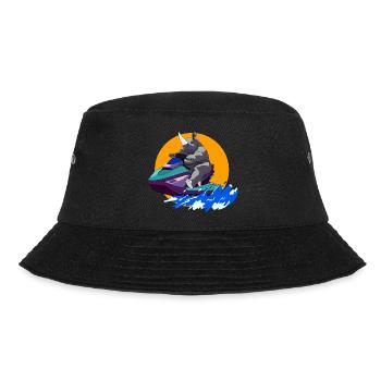 Jetski Rhino Nashorn Loco Animal Squad - Bucket Hat - Schwarz - Vorne - Lela (165cm)