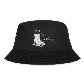Ice skating - Bucket Hat - black - Front - Lela (165cm)