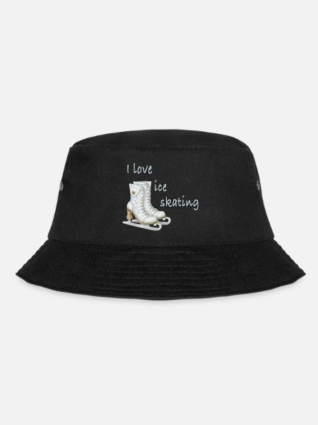 Ice skating - Bucket Hat - Schwarz