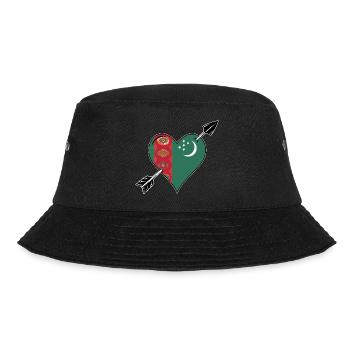 Drapeau du Turkménistan Amour du cœur - Bob - noir - Devant - Lela (165cm)