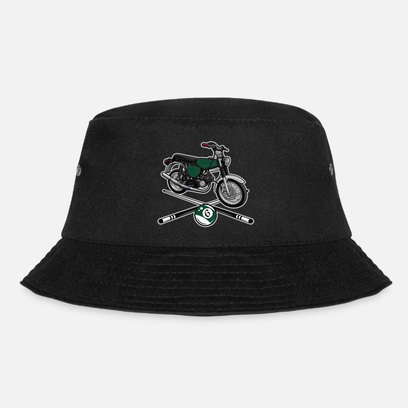 S51 (billardgrün) // Illustration - Bucket Hat - Schwarz