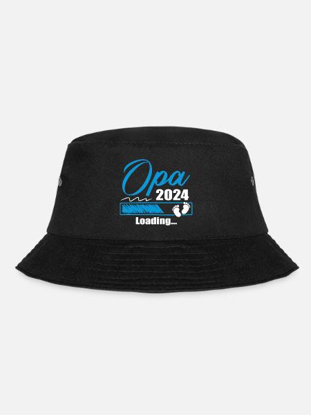 Werdender Opa 2024 Opa loading Geschenk Männer - Bucket Hat - Schwarz