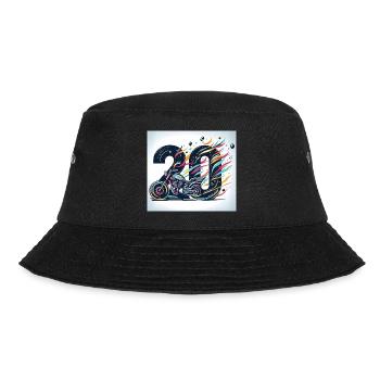 20th Anniversary Motorcycle Designs: Speed & Style - Bucket Hat - black - Front - Lela (165cm)