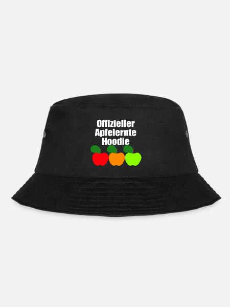 Offizieller Apfelernte Hoodie - Bucket Hat - Schwarz