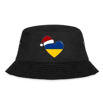 Coeur de Noël drapeau de l’Ukraine - Bob - noir - Devant - Lela (165cm)
