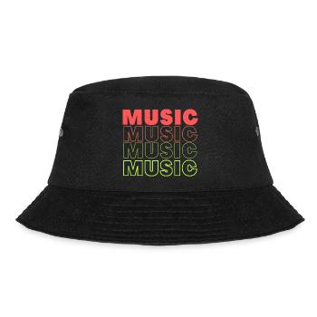 Ich liebe Musik - Bucket Hat - Schwarz - Vorne - Lela (165cm)