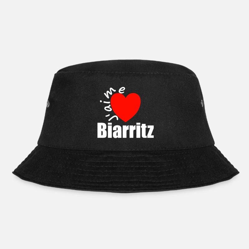 J'aime Biarritz (ich liebe Biarritz) - Bucket Hat - Schwarz