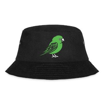 Niedlicher kleiner Wellensittich - Bucket Hat - Schwarz - Vorne - Lela (165cm)