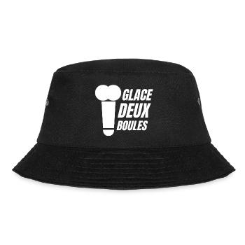 glace deux boules, crème glacée, glace humour - Bob - noir - Devant - Lela (165cm)