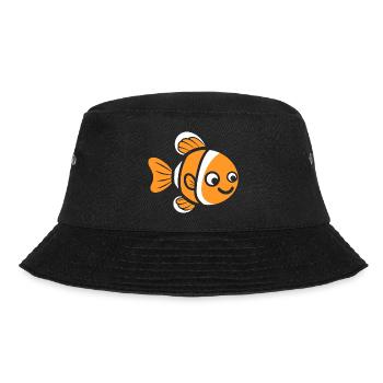 Humour petit poisson clown - Bob - noir - Devant - Lela (165cm)