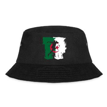 DZ football - gift idea Algeria - Bucket Hat - black - Front - Lela (165cm)