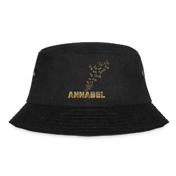 Geschenk für Annabel - Bucket Hat - Schwarz - Vorne - Lela (165cm)