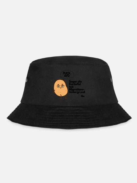 Kartoffel Migrationshintergrund - Bucket Hat - Schwarz