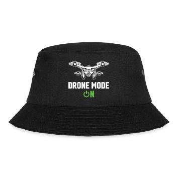 Drone Mode On - Bucket Hat - black - Front - Lela (165cm)