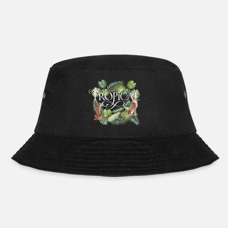 Tropical Summer - Bucket Hat - Schwarz