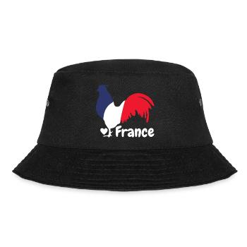 French rooster blue white red - Bucket Hat - black - Front - Lela (165cm)