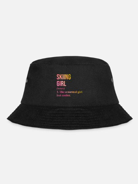 Ski Ski Ski - Bucket Hat - black