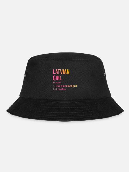 Latvia Latvia Latvia - Bucket Hat - black