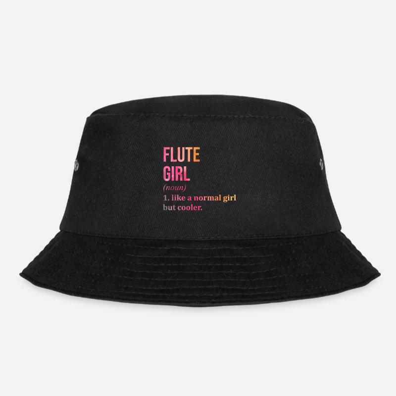 Flöte - Bucket Hat - Schwarz