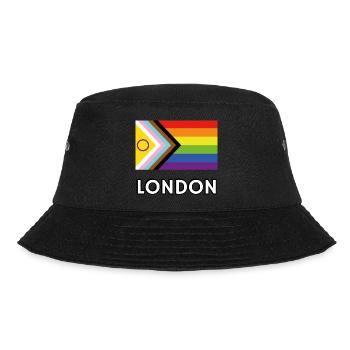 Inclusive Pride Progress Flag London - Bucket Hat - black - Front - Lela (165cm)