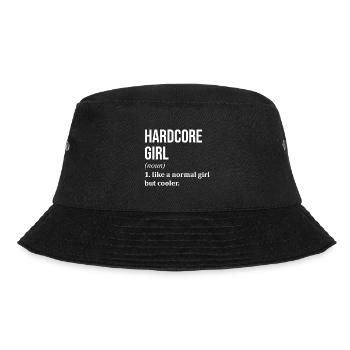 Hardcore - Bucket Hat - Schwarz - Vorne - Lela (165cm)