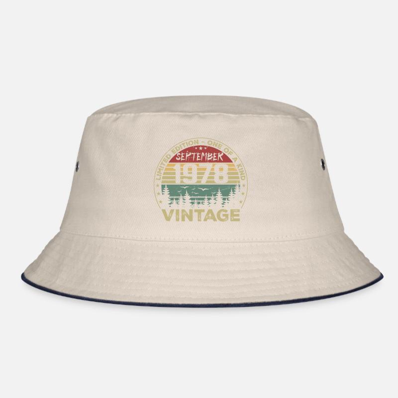 September 1978 Vintage Geburtstagsgeschenk 1978 Bucket Hat