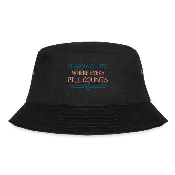 Pharmacy | Pharma Life - Bucket Hat - black - Front - Lela (165cm)