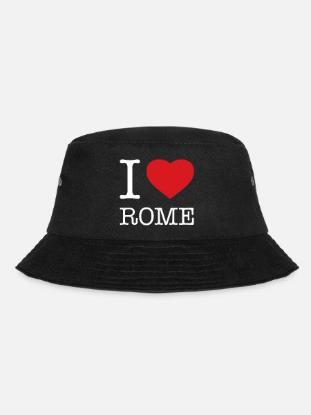 I LOVE ROME Rom Italy Italien - Bucket Hat - Schwarz