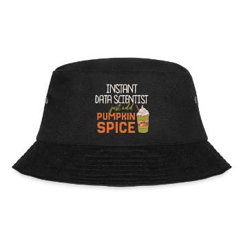 Data Scientist Thanksgiving Pumpkin Spice - Bucket Hat - black - Front - Lela (165cm)