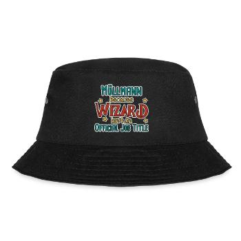 Garbage Man Wizard - Bucket Hat - black - Front - Lela (165cm)