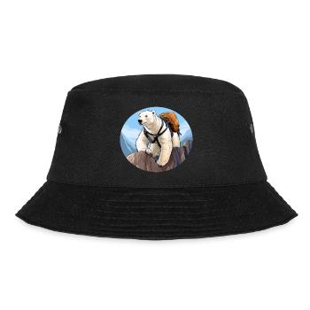 Polar Bear Hiking / Mountaineer Polar Bear - Bucket Hat - black - Front - Lela (165cm)