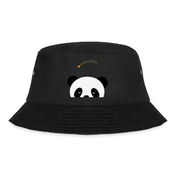 Träumender Panda mit Sternschnuppe - Bucket Hat - Schwarz - Vorne - Lela (165cm)