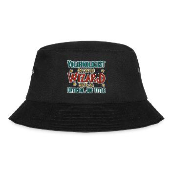 Volcanologist Wizard Volcanology - Bucket Hat - Schwarz - Vorne - Lela (165cm)