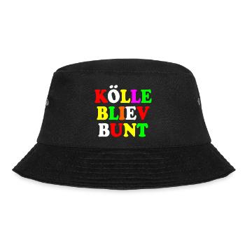 kölle bliev bunt - Bucket Hat - Schwarz - Vorne - Lela (165cm)